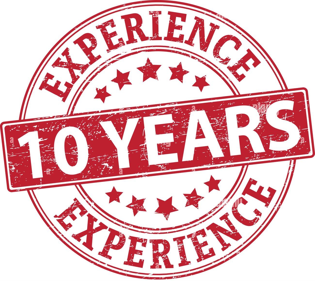 10 years experience